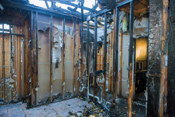 Professional Fire Damage Restoration technician working in Rayville, LA